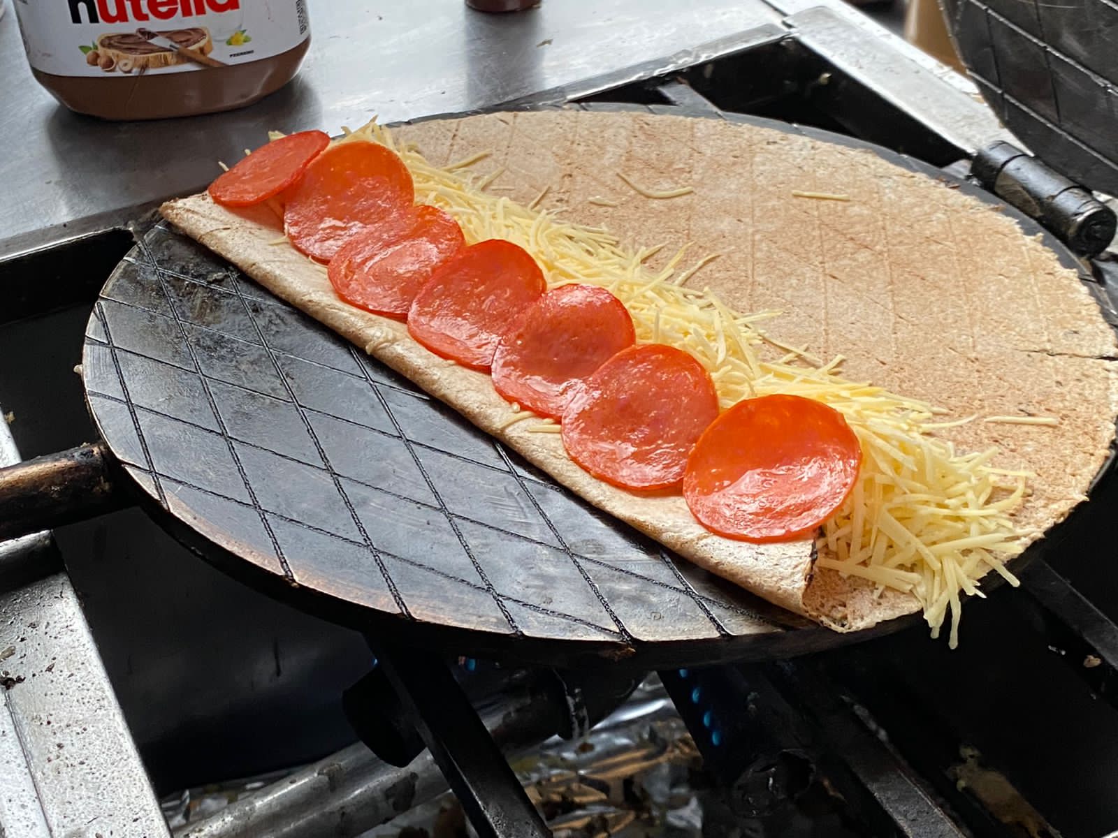 Marquesita de pepperoni